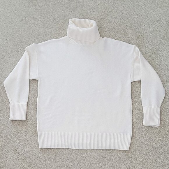 Old Navy Nara So Soft Oversized Slouchy Cotton Blend Turtleneck Sweater New - Picture 5 of 9